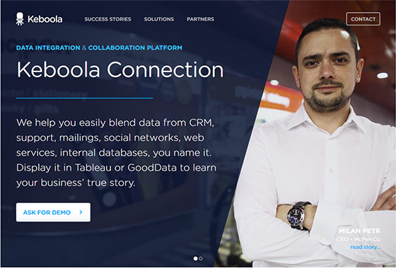 Keboola homepage