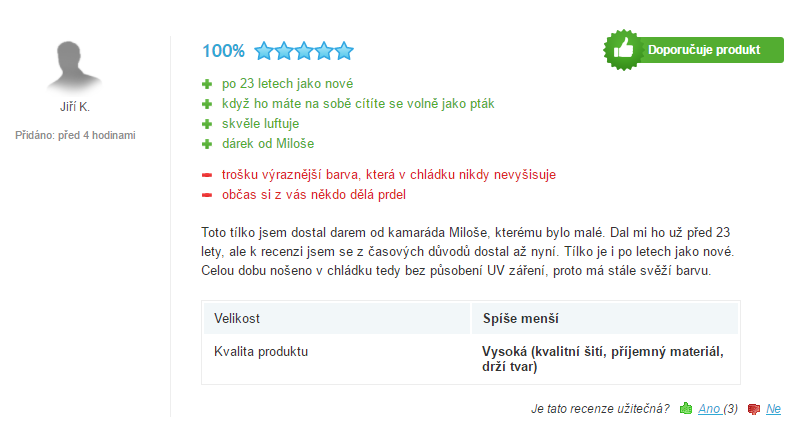 fake recenze na tílko vraha Kájínka